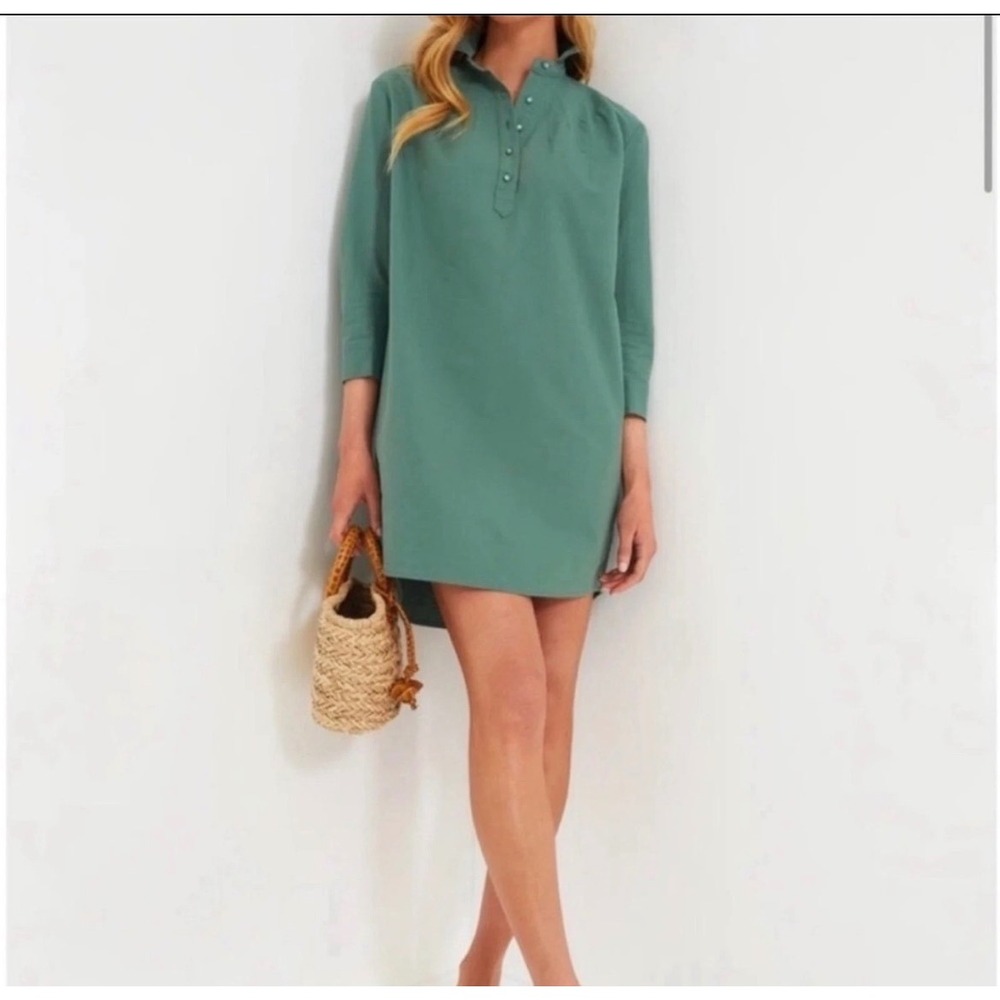 Pomander Place Polly Boxy Dress M Old Money Classic Career Minimalist - Picture 2 of 10